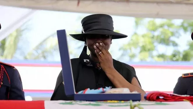 Primera Dama Martine Moise pide justicia por la muerte de su esposo.