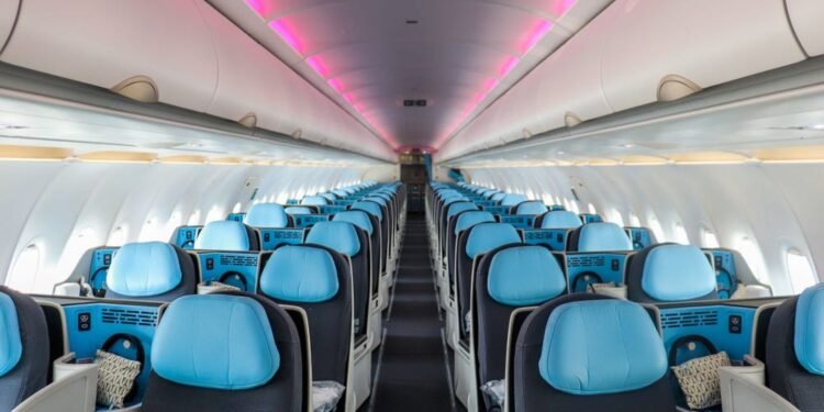 Aerolínea ofrece con descuento todos sus asientos en clase ejecutiva entre Nueva York y Europa, con un modelo Airbus único