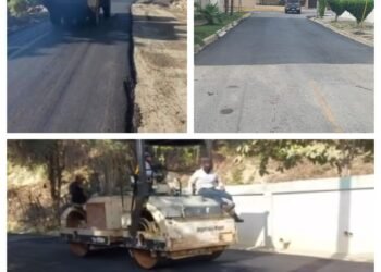 Abel Martínez dispuso asfaltado y bacheo ruta del concho Barrio Nuevo La Herradura