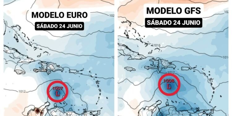 Los modelos de pronóstico GFS y EUROPEO ya se están alineando respecto a la trayectoria de la Tormenta Tropical Bret