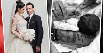 Marc Anthony y la modelo Nadia Ferreira se convirtieron en padre . Este es el séptimo hijo de Marc, de 54 años.
