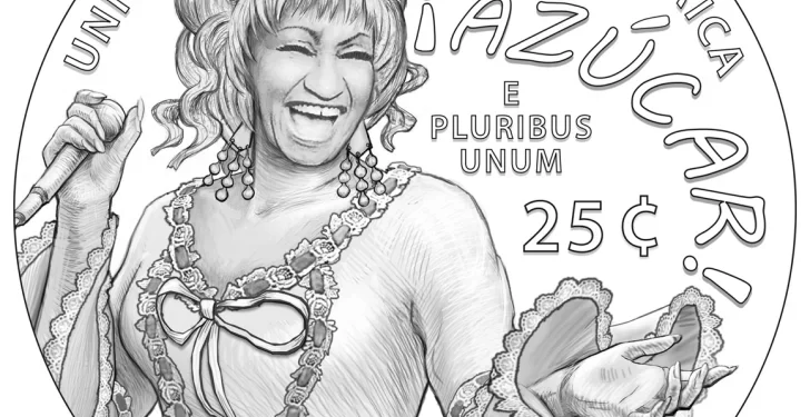 Celia Cruz y su grito «¡Azúcar!» inmortalizados en una moneda de 25 centavos de dólar