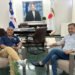 Abel Martínez recibe visita del congresista Adriano Espaillat