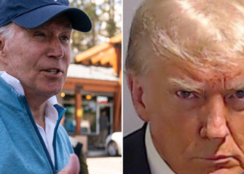 Biden se rie al ser preguntado por la foto policial de Donald Trump: «un tipo guapo»