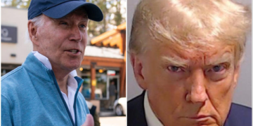 Biden se rie al ser preguntado por la foto policial de Donald Trump: «un tipo guapo»