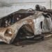 La carrocería calcinada de un viejo Ferrari se vende por 2 millones de dólares