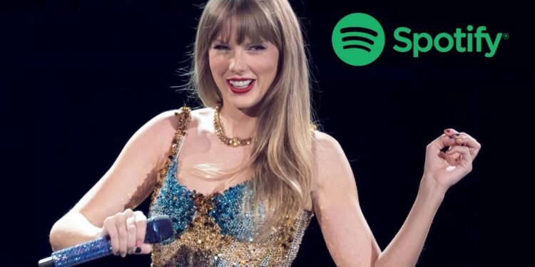 Taylor Swift es la primera artista femenina en alcanzar los 100 millones de oyentes en Spotify