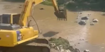 Gobierno reinicia trabajos de la toma de agua en el río Dajabón