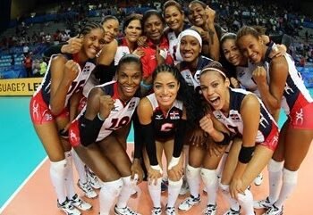 Las Reinas del Caribe campeonas del Torneo NORCECA frente a EEUU