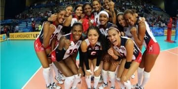 Las Reinas del Caribe campeonas del Torneo NORCECA frente a EEUU