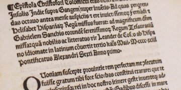 Subastaran la carta de Colón en la que anunció el descubrimiento del nuevo mundo