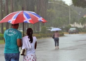 Continuarán las lluvias en varias provincias del país