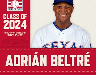 Adrián Beltré entra al Salón de la Fama de Cooperstown