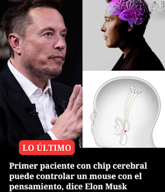 El primer paciente humano al que se le implantó un chip cerebral de Neuralink,es capaz de controlar un mouse de computadora usando sus pensamientos.