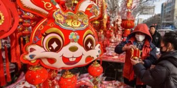 La llegada del Año Nuevo Lunar se celebra en el este de Asia