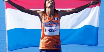 Sifan Hassan, campeona con récord olímpico del maratón femenino
