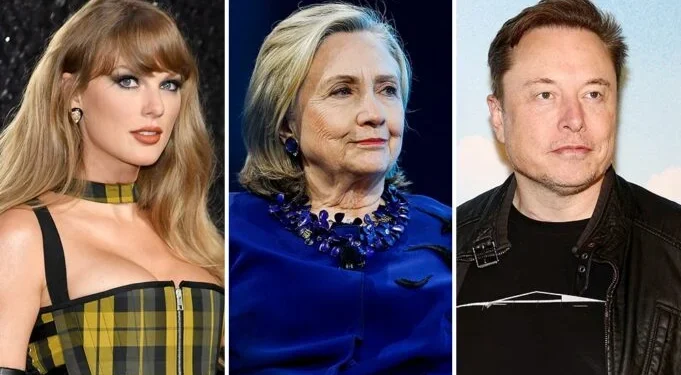 Hillary Clinton acusa a Elon Musk de amenazar con «violar» a Taylor Swift