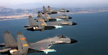 China empleó récord de 125 aviones militares en sus maniobras cerca de Taiwán
