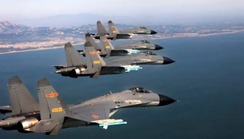 China empleó récord de 125 aviones militares en sus maniobras cerca de Taiwán