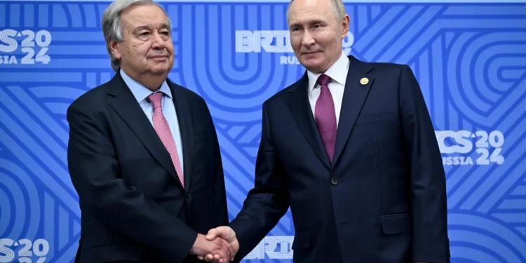 Guterres reitera a Putin que invasión de Ucrania va contra carta de la ONU y pide la paz