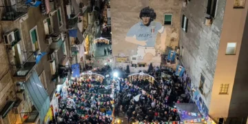 El santuario de Maradona en Nápoles, segundo lugar más visitado de Italia tras el Coliseo