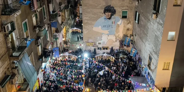 El santuario de Maradona en Nápoles, segundo lugar más visitado de Italia tras el Coliseo