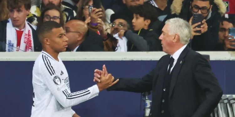 Ancelotti: «El problema no es de Mbappé, es del equipo»