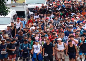 La primera caravana migrante del año parte de la frontera sur de México