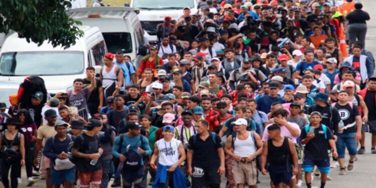 La primera caravana migrante del año parte de la frontera sur de México