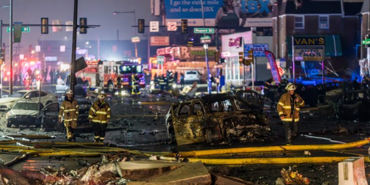 Confirman que no hay sobrevivientes en el accidente de una avioneta de matrícula mexicana en Filadelfia