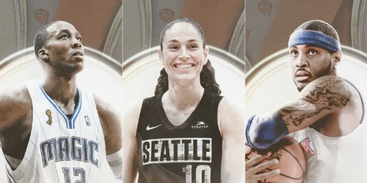 Carmelo Anthony, Dwight Howard y Sue Bird, entre los finalistas al Salón de la Fama