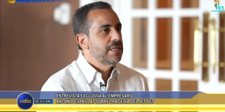 Antonio Espaillat cuenta que se enteró del desplome del Jet Set por llamada de su hermana desde los escombros