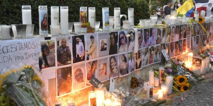 Inacif da a conocer lista oficial de las víctimas en desplome del techo de la discoteca Jet Set