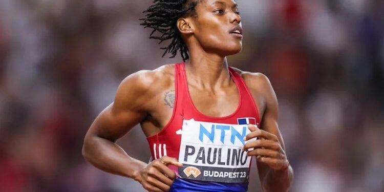 Marileidy Paulino queda en tercer lugar en los 400 metros de el Grand Slam Track de Jamaica