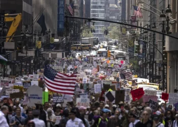 Protesta contra el Gobierno de Trump en Nueva York clama contra el «odio» y la «censura»