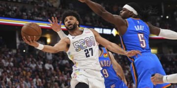 Un enfermo Murray y Jokic conducen Nuggets a vencer 119-107 al Thunder