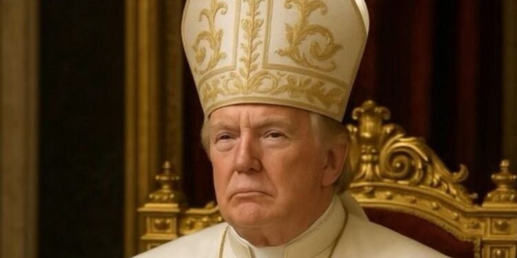 La Conferencia católica en EE.UU. acusa a Trump de burlarse de la fe por foto vestido de papa