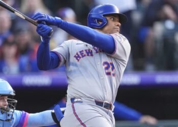 Juan Soto conectó tres hits en la victoria de los Mets de New York ante los Rockies de Colorado