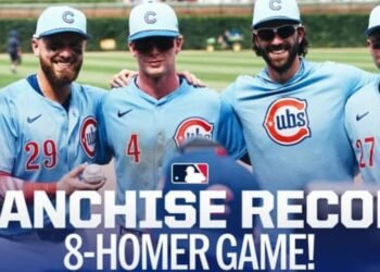 Los Cachorros rompen récord de franquicia con 8 jonrones en Grandes Ligas