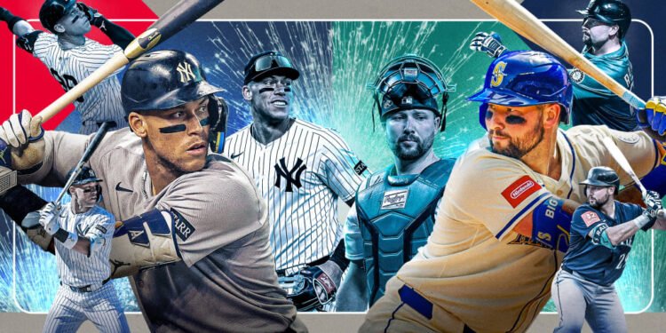 Judge y Raleigh cierran increíblemente la última encuesta de MLB.com por el Jugador Más Valioso de la Liga Americana