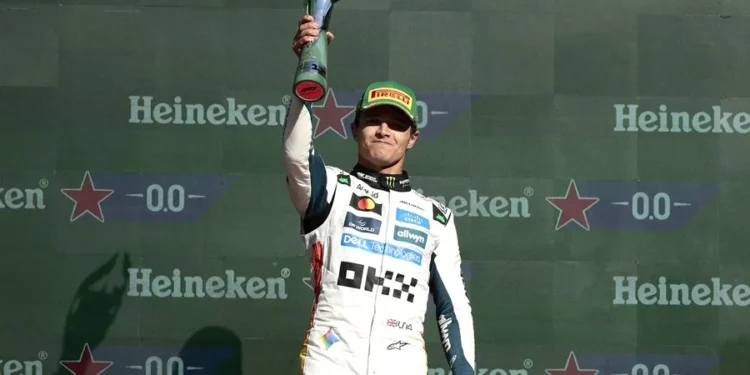 Lando Norris gana el Gran Premio de México y le arrebata el liderato de la Fórmula Uno a Oscar Piastri