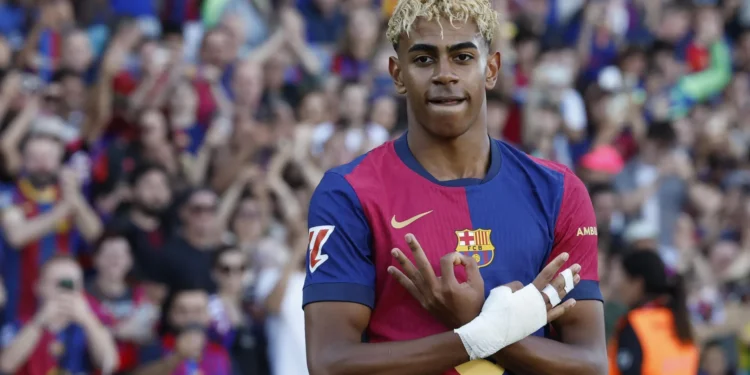 El ‘304’ de Lamine Yamal, marca registrada en la UE para ropa, zapatillas y mochilas