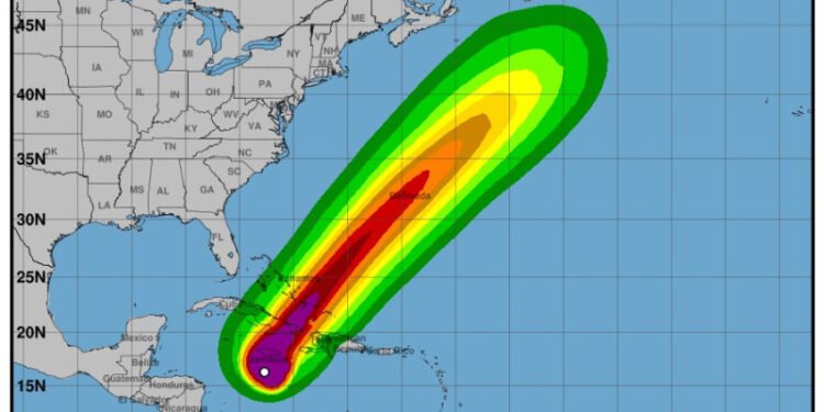 Melissa es huracán categoría 5 y pone en alerta a Jamaica