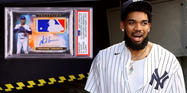 Karl-Anthony Towns sorprende con hallazgo de tarjeta “1-de-1” de Yamamoto vendida por US$72,000