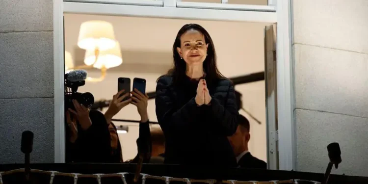 María Corina dice que volverá a Venezuela «cuando haya seguridad»