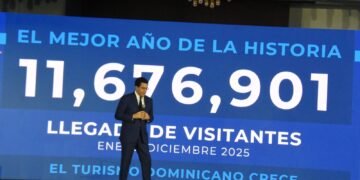 República Dominicana alcanza histórico récord de 11,676,901 visitantes en 2025