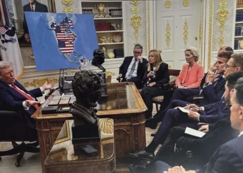 Venezuela aparece como estadounidense en una imagen trucada y difundida por Trump