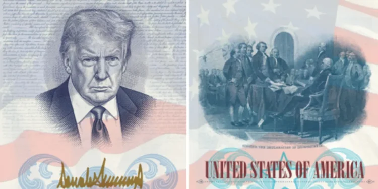 La obsesión de Trump por su imagen: en billetes, monedas, instituciones y hasta pasaportes