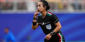 Katia Itzel García, la primera árbitra de América Latina en dirigir en un partido del Mundial masculino