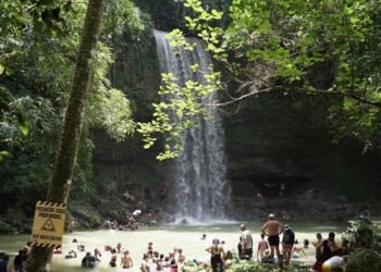 Salto de Socoa en Monte Plata: así se gestiona un balneario en una zona protegida